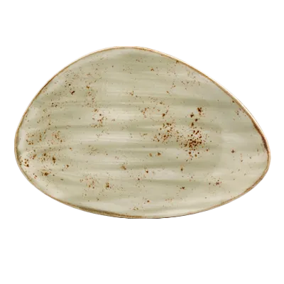 Steelite 11310501 Green 14.63" x 1.88" Ceramic Plate, Narrow Rim, Oven Safe to 530°F - 6/Case