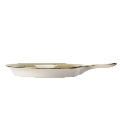 Steelite 11310866 Presentation Pan, 10" Green Ceramic, 33 Oz (1 Qt) Oven Safe to 530°F - 6/Case