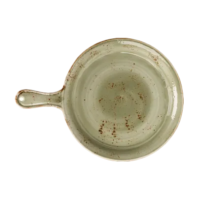 Steelite 11310866 Presentation Pan, 10" Green Ceramic, 33 Oz (1 Qt) Oven Safe to 530°F - 6/Case