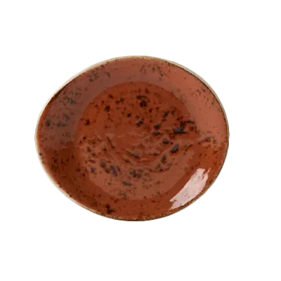 Steelite 11330522 Terracotta 6" x 5.25" x 0.75" Ceramic Plate, Narrow Rim, Oven Safe 530°F - 1 Dozen