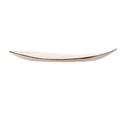 Steelite 11550501 White FreeForm Ceramic Plate 14.6×9.6×1.9" NarrowRim Vitrified 530°F Safe - 6/Case
