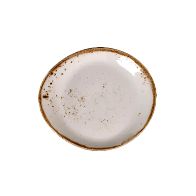 Steelite 11550522 - 6" x 5.25" x 0.75" White Ceramic Plate, Vitrified, Rim, Oven Safe 530°F, 1 Dozen