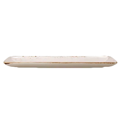 Steelite 11550556 - White Rectangular Tray 13" x 7.5" x 0.75", Ceramic Oven Safe 530°F/275°C - 6/Case