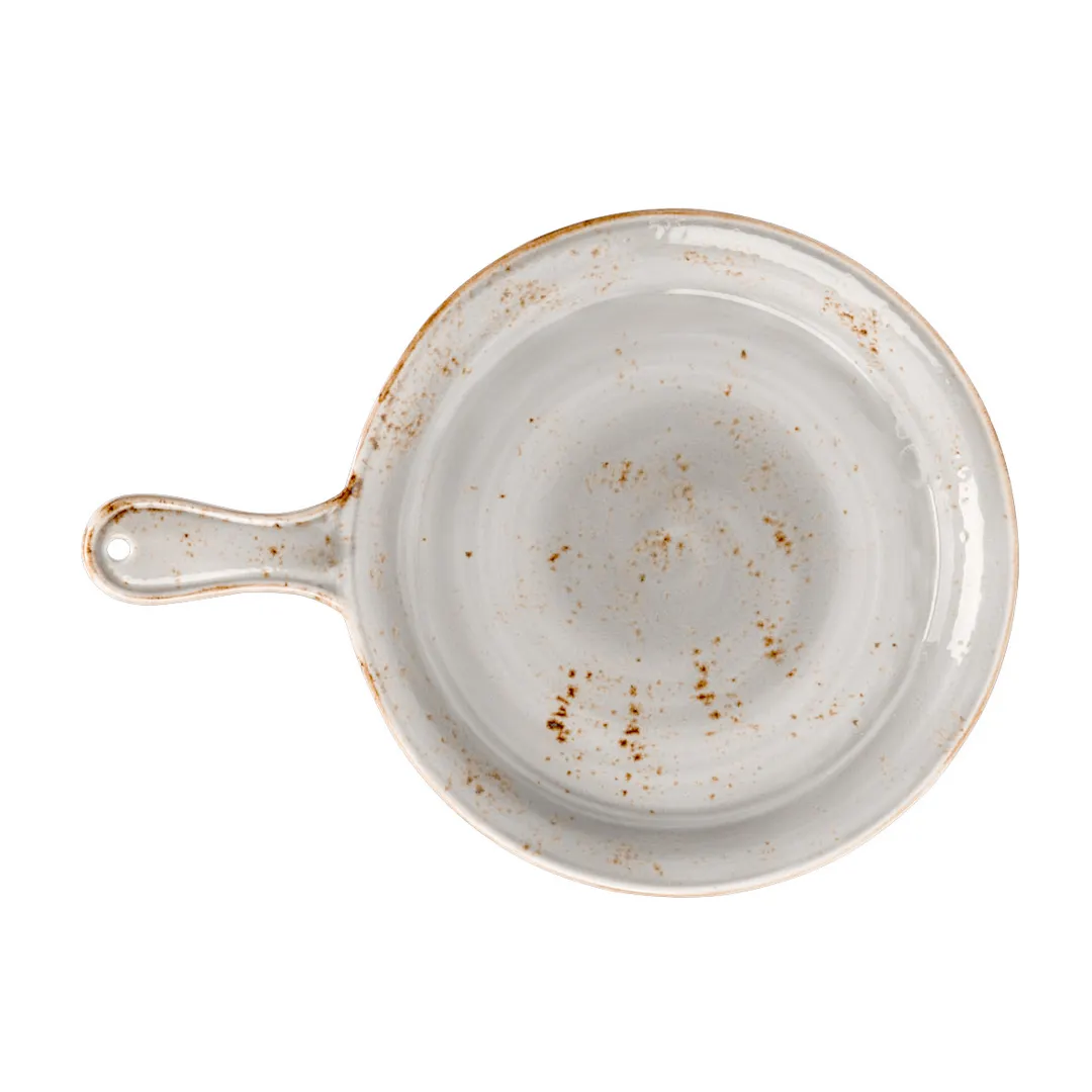 Steelite 11550866 Presentation Pan, 10" (1.0 Qt/33 oz) White Ceramic, Oven Safe 530°F 275°C - 6/Case