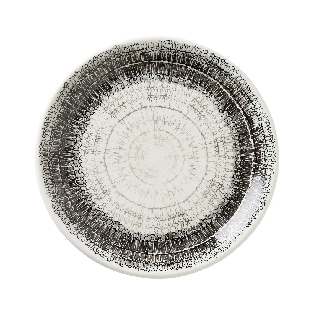 Steelite 11720566 Coupe Plate, 10" x 0.75" Round Ceramic, Graphite Finish, Vitrified, - 1 Dozen