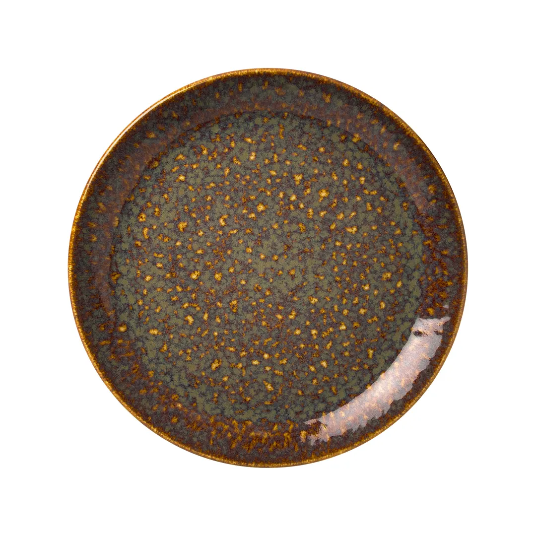 Steelite 12020565 - Taste Coupe Plate, 11.75" Amber Vitrified China, Oven Safe to 530°F - 1 Dozen