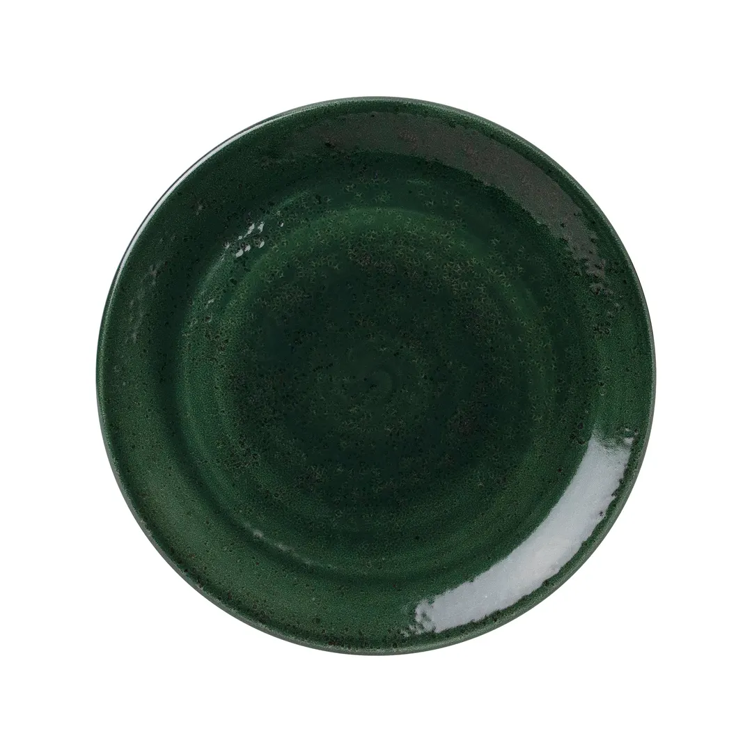 Steelite 12030566 - Coupe Plate, 10" Round Burnt Emerald Vesuvius China, Oven Safe 530°F, 1 Dozen