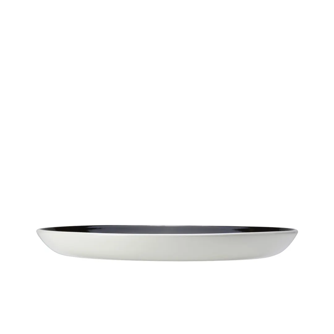 Steelite 12050634 - Coupe Plate, 10.0" Diameter, Vitrified China, Nyx Finish, Coupe Rim - 1 Dozen