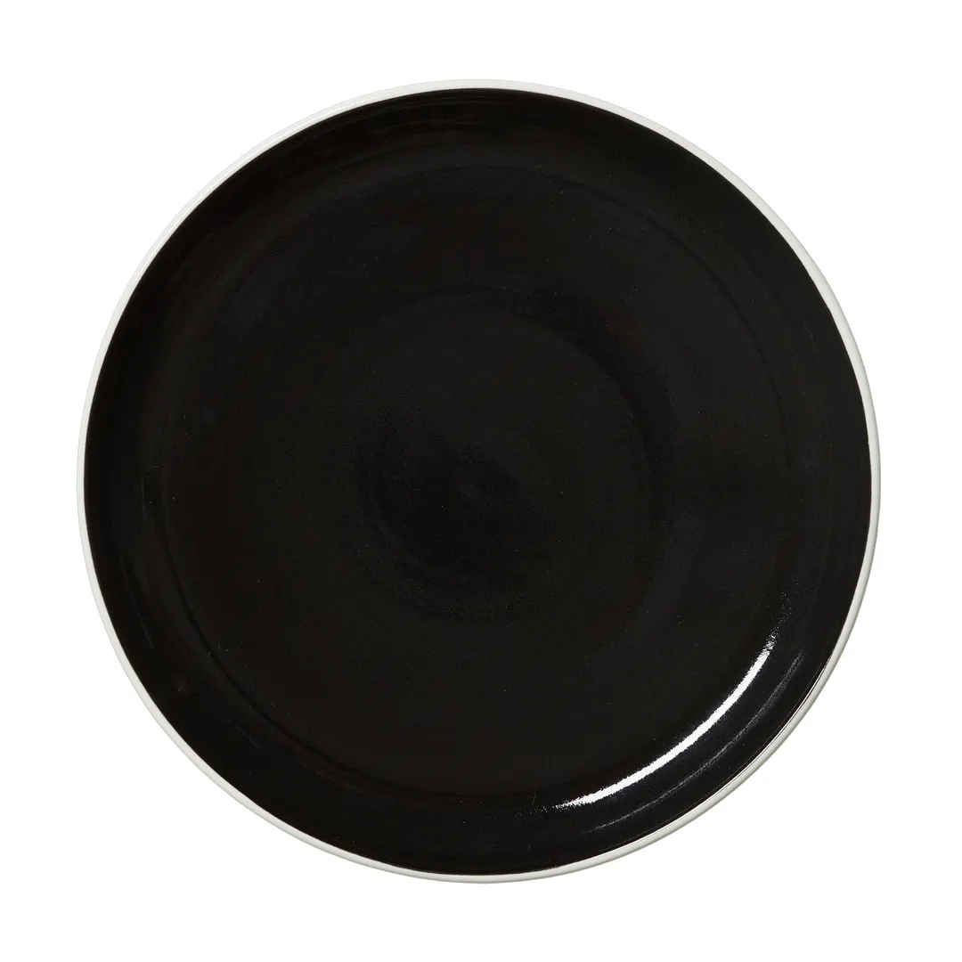 Steelite 12050634 - Coupe Plate, 10.0" Diameter, Vitrified China, Nyx Finish, Coupe Rim - 1 Dozen