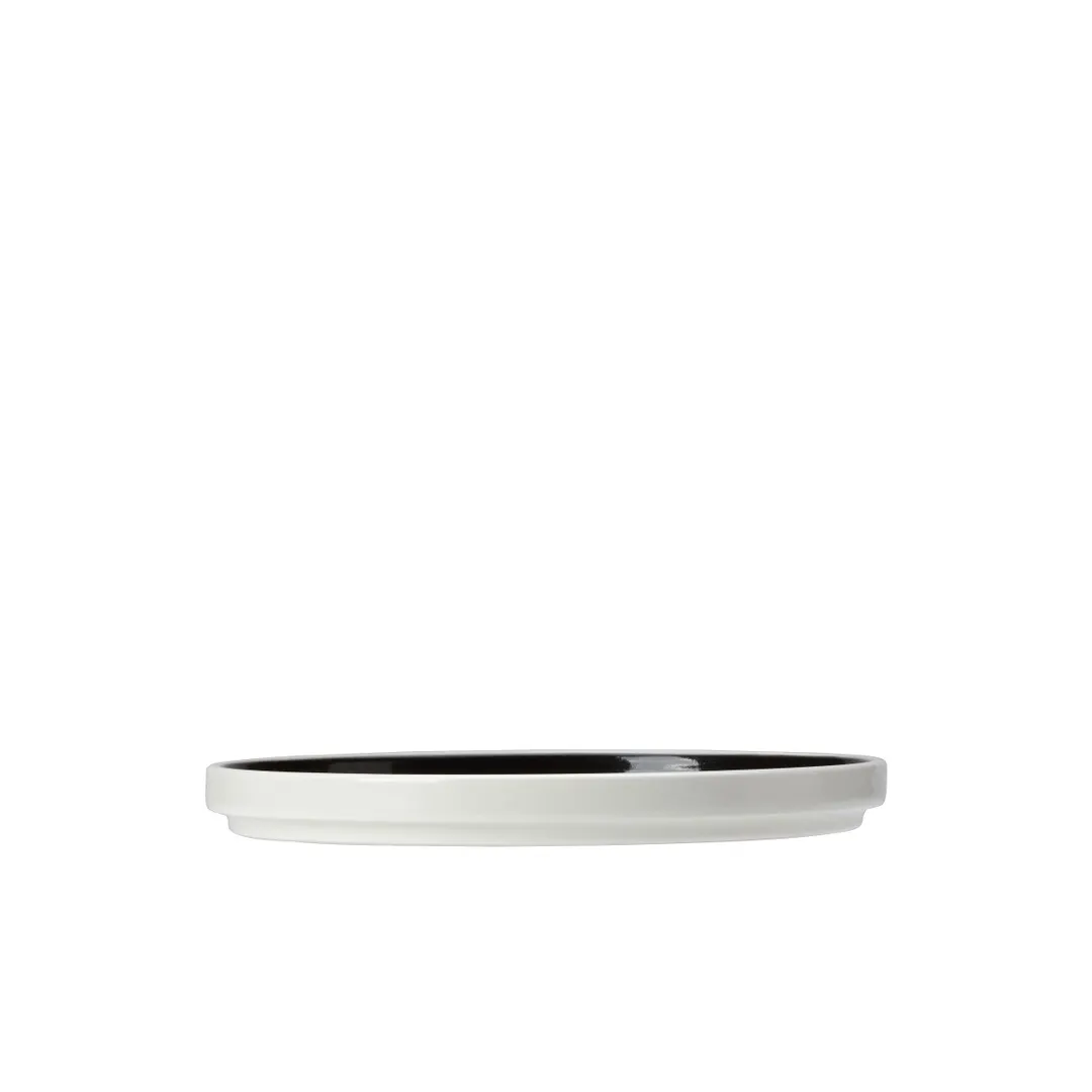 Steelite 12050637 - Stack Plate, 8" Round China Plate, Alumina Vitrified, Nyx, 12/Case - 1 Dozen
