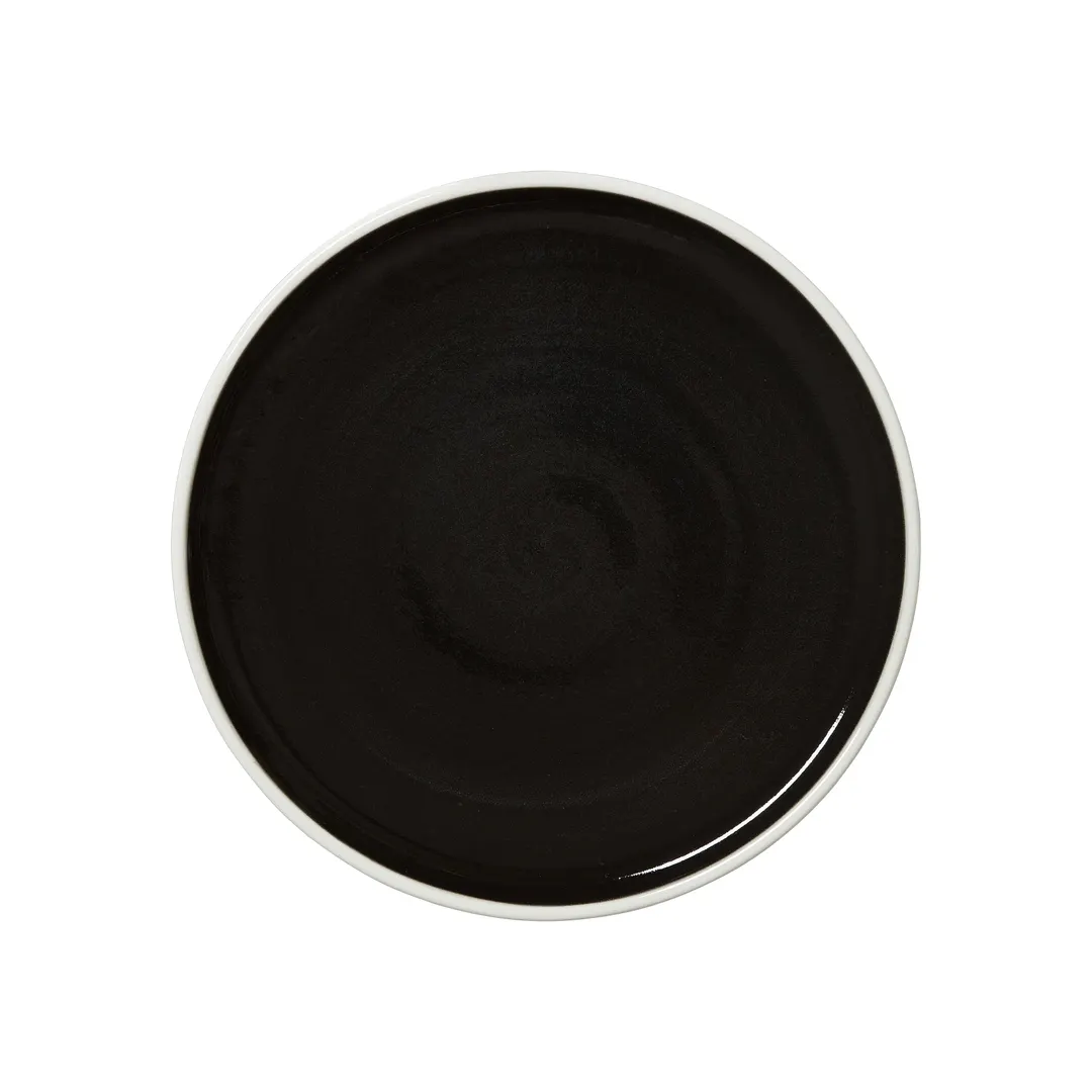 Steelite 12050637 - Stack Plate, 8" Round China Plate, Alumina Vitrified, Nyx, 12/Case - 1 Dozen