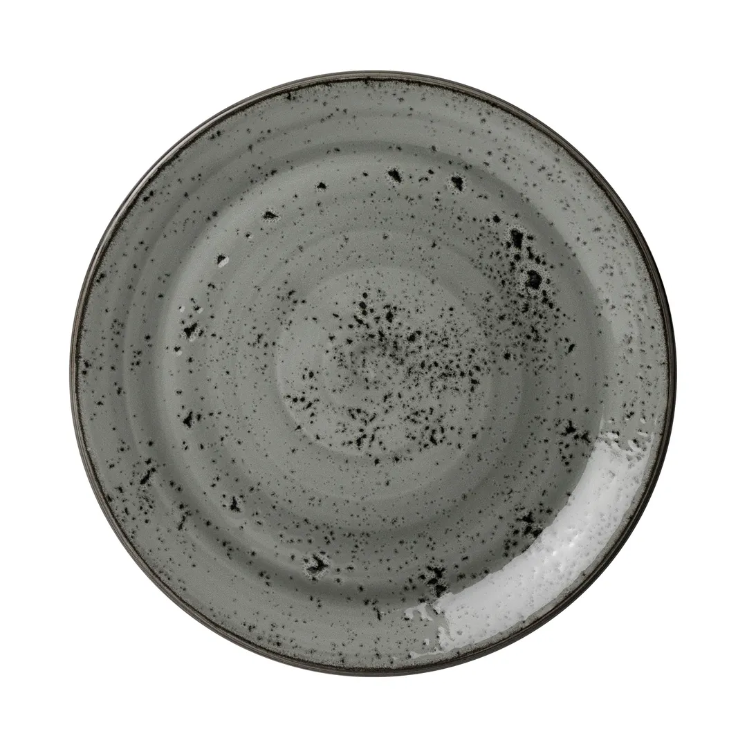 Steelite 12080565 Taste Coupe Plate, 11.75" Smoke, Coupe Rim, Oven Safe To 530°F/275°C - 1 Dozen