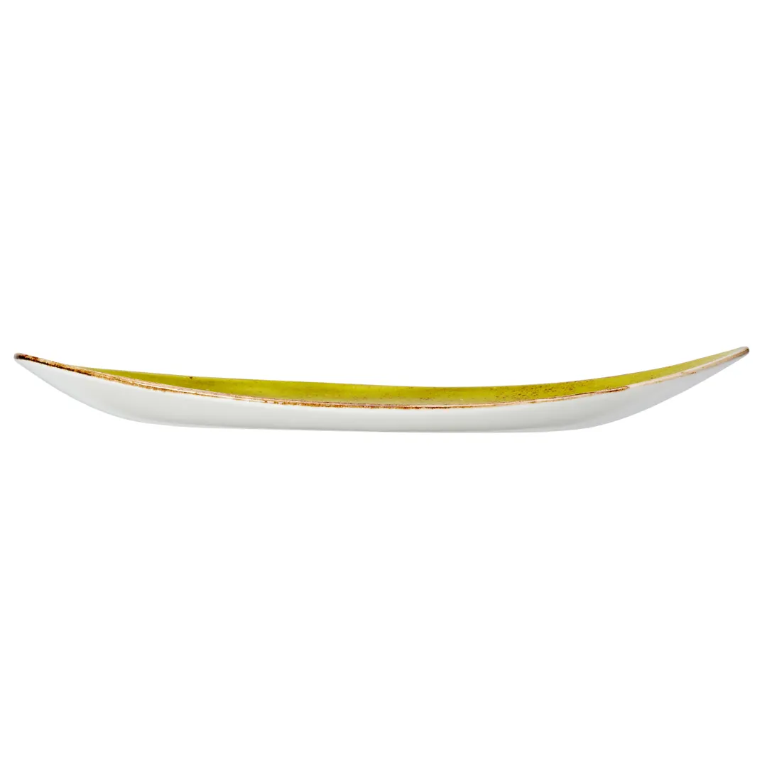 Steelite 12110501 Apple Ceramic Plate, 14.625" x 9.625", Narrow Rim, Oven Safe to 530°F – 6/Case
