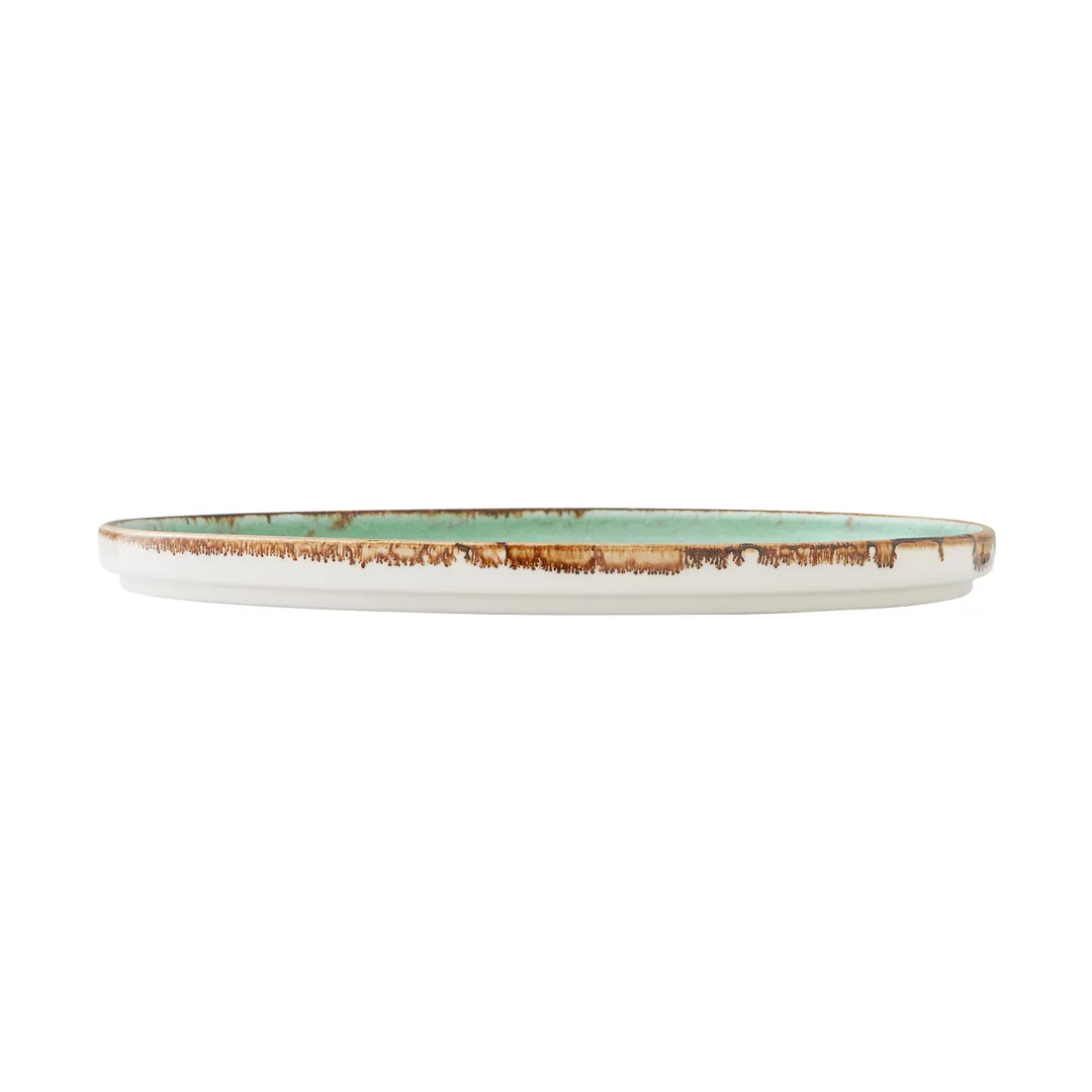 Steelite 12130635 - Aqua Round Stack Plate, 11.25" x 0.5" Ceramic, Oven Safe to 530°F, 6/Case