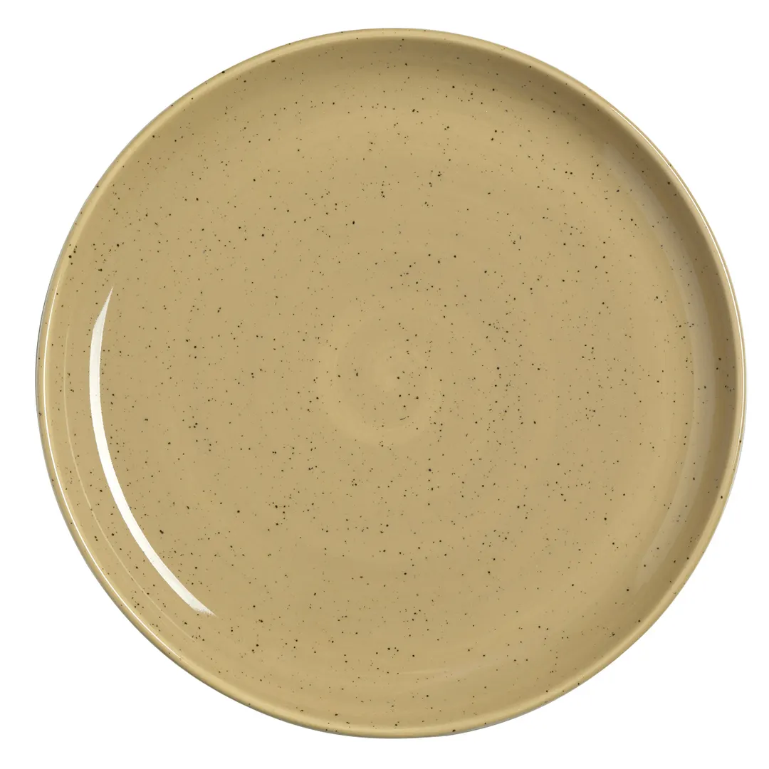 Steelite 12160639 Coupe Plate, 11" Round Alumina Vitrified China, Amari Dijon Finish - 1 Dozen