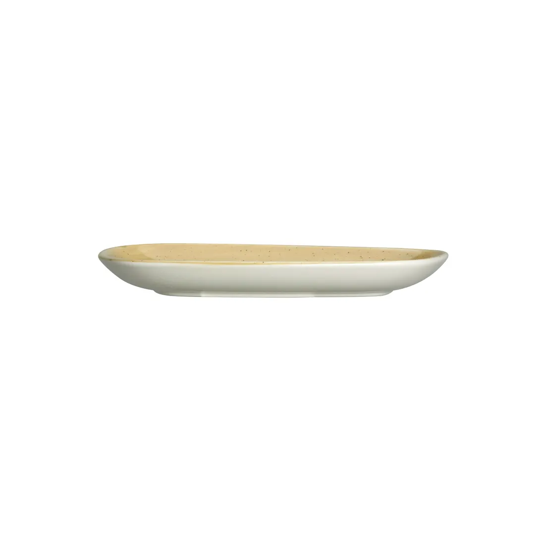 Steelite 12160642 - 9½" Round Alumina Vitrified Tray, Yellow Amari Dijon, 1 Dozen