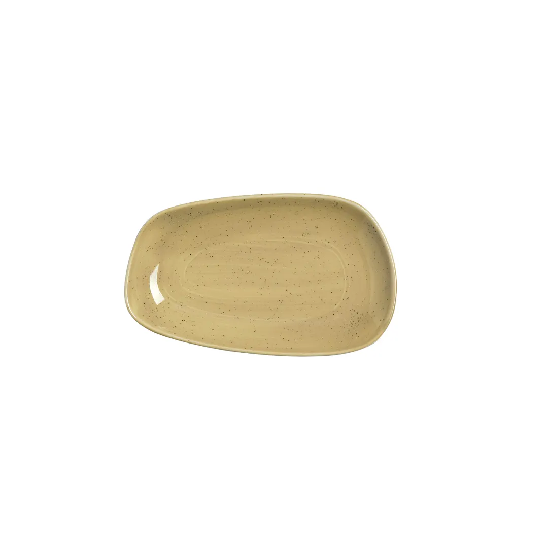 Steelite 12160642 - 9½" Round Alumina Vitrified Tray, Yellow Amari Dijon, 1 Dozen