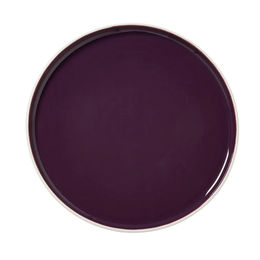 Steelite 12190635 Stack Plate - 11.25" Round Damson Ceramic, Alumina Vitrified - 6/Case