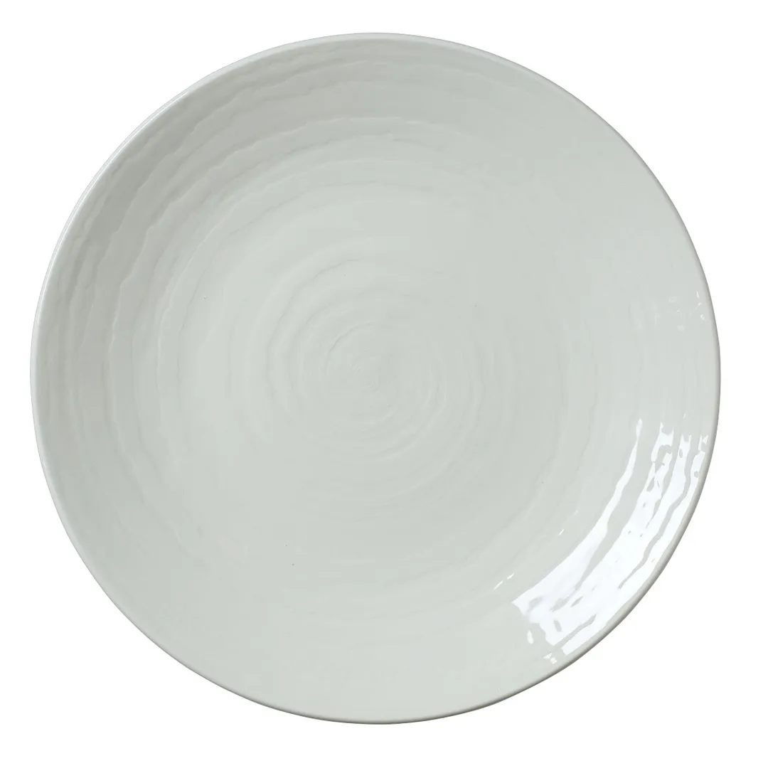 Steelite 1401X0065 Coupe Plate, 11.25" Round White Ceramic Scape Finish, Oven Safe 530°F - 1 Dozen