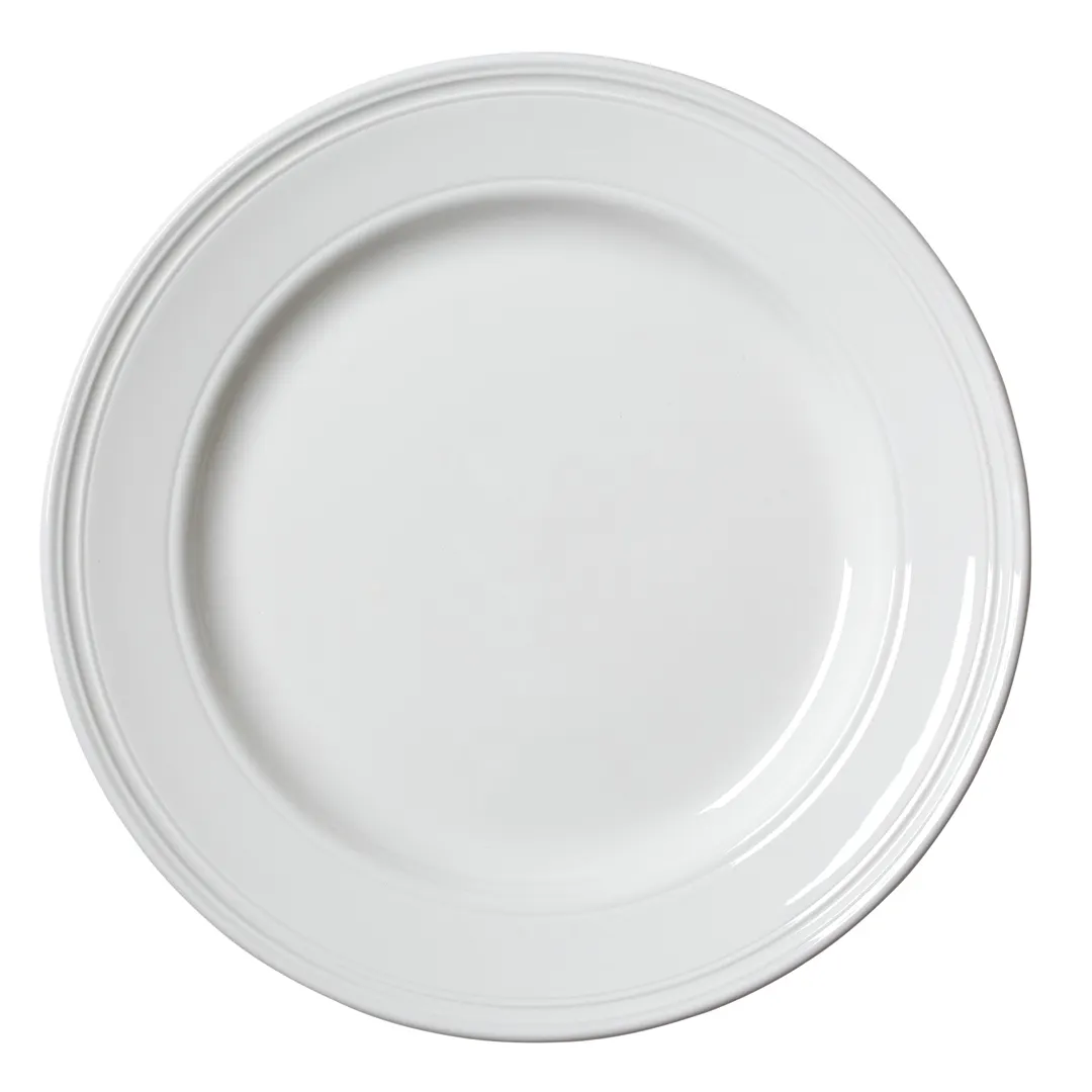 Steelite 1403X0101 China Plate – 11.25" Round Ceramic, Bead, Oven Safe to 530°F - 6/Case