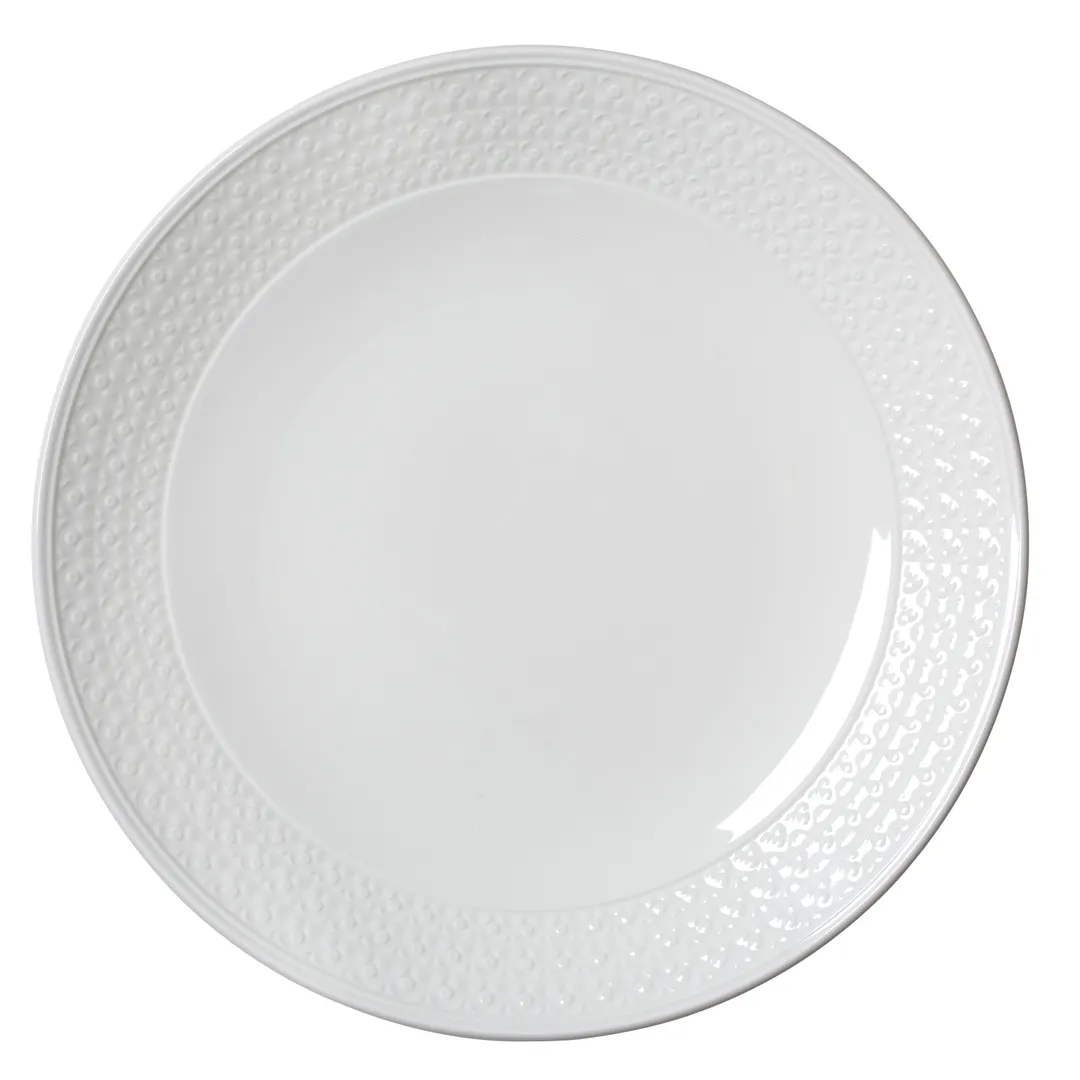 Steelite 1403X0103 11.25" Coupe Rim Ceramic Plate, Alumina Vitrified, Oven Safe To 530°F - 6/Case