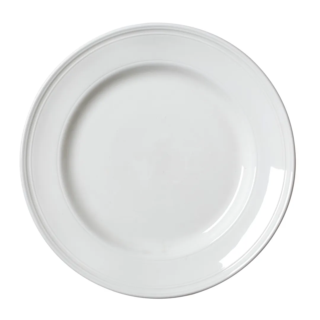 Steelite 1403X0104 - 10.625" Round Bead China Plate, Vitrified Ceramic, Oven Safe 530°F - 1 Dozen