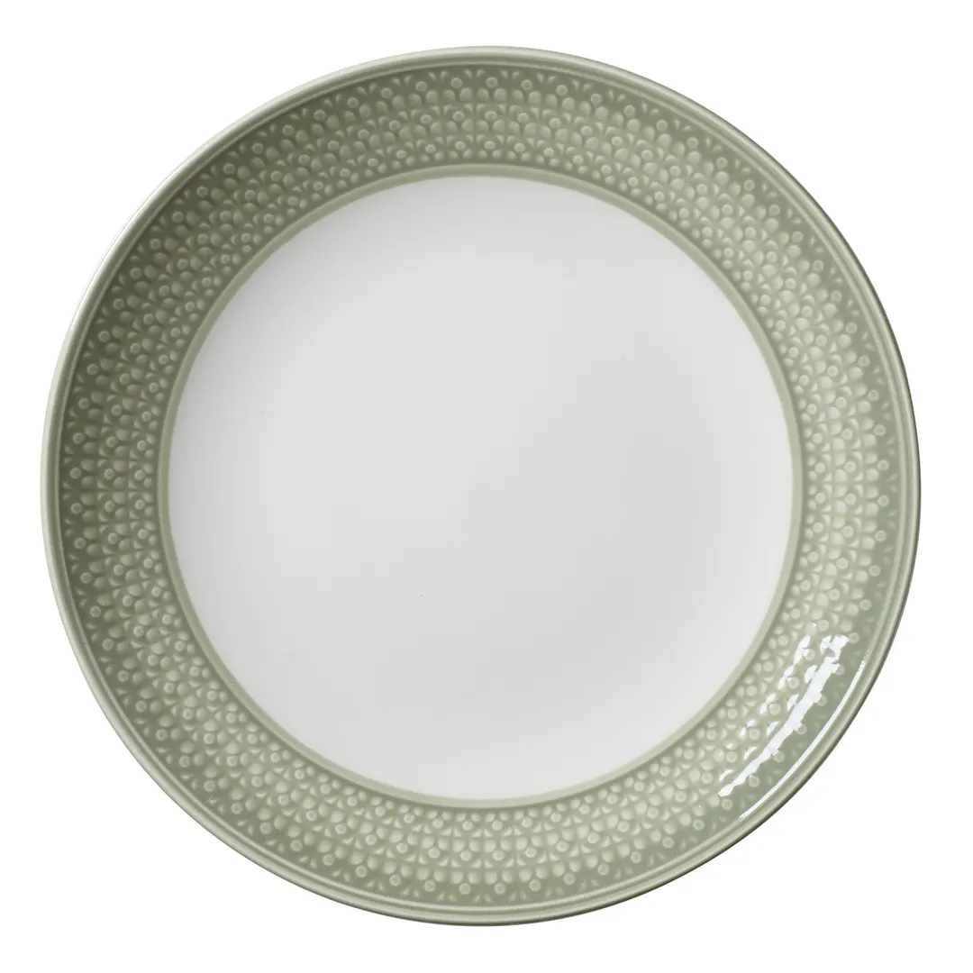 Steelite 1404X0103 Coupe Plate – 11.25" Round Sage Ceramic, Vitrified, Oven Safe 530°F - 6/Case