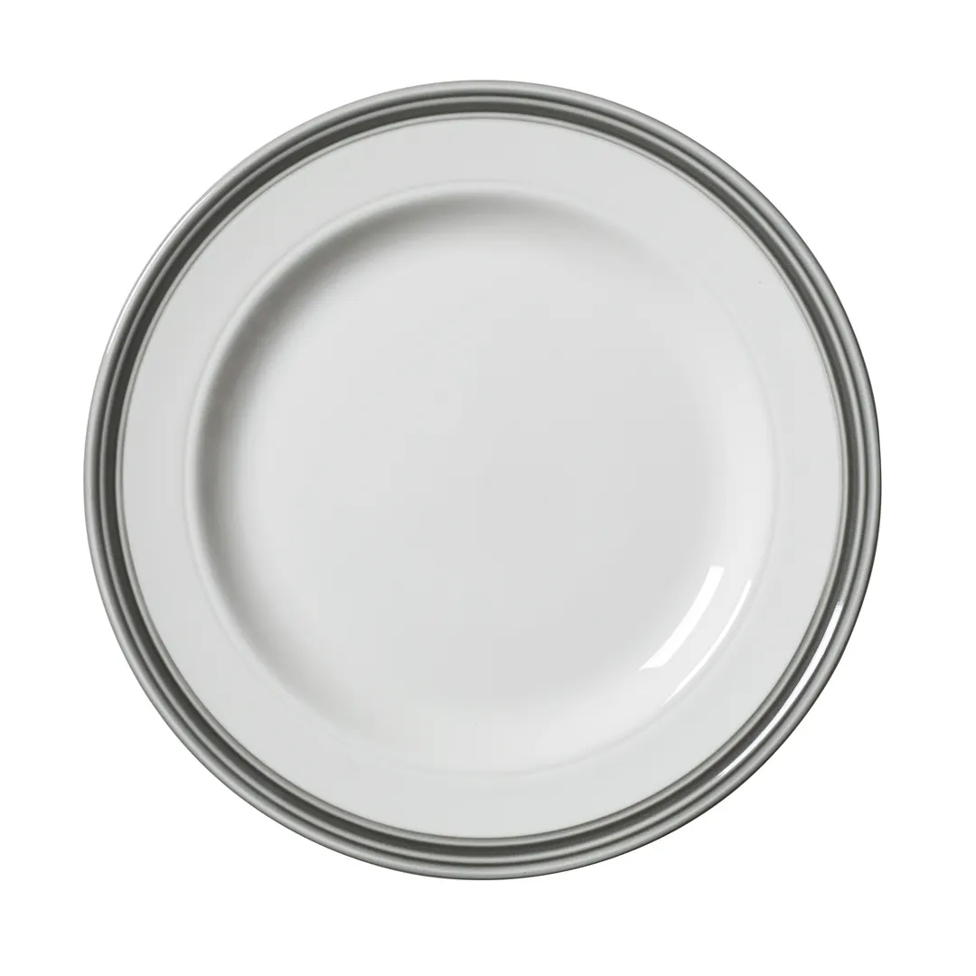 Steelite 1405X0105 - 10" Round Ceramic Plate, Bead Truffle, Oven Safe to 530°F/275°C - 1 Dozen