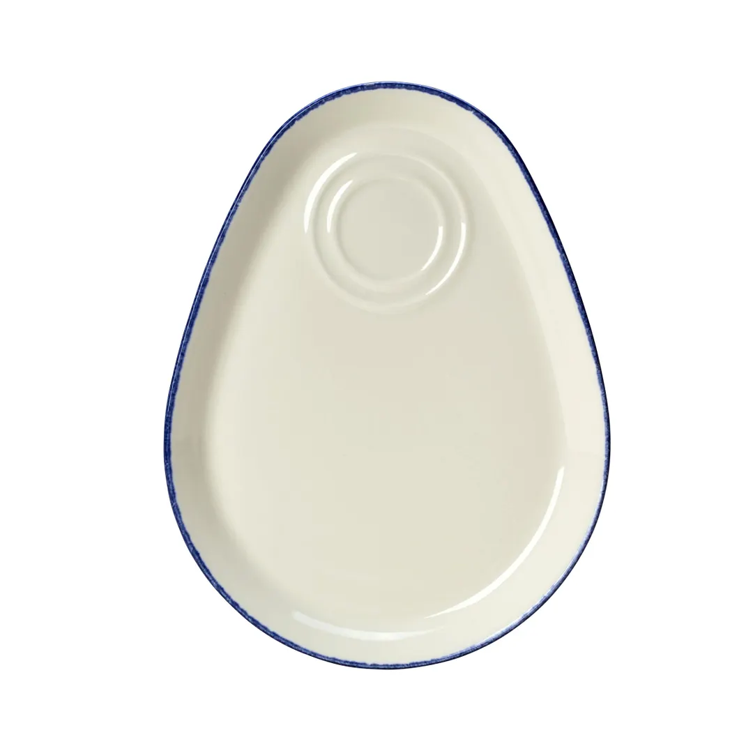 Steelite 17100360 Combi Tray, 11" x 1" Dapple Blue China, Vitrified, Oven Safe to 530°F - 1 Dozen
