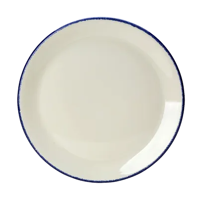 Steelite 17100544 Taste Coupe Plate, 11" Dapple Blue, Vitrified China, Oven Safe 530°F - 1 Dozen