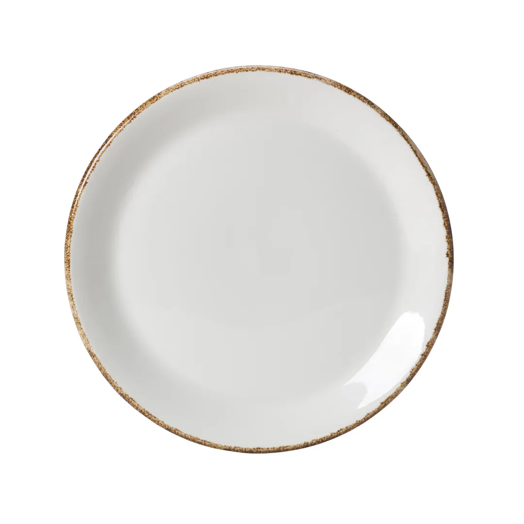 Steelite 17140566 Coupe Plate, 10" x 0.75" Round Brown China, Coupe Rim, Oven Safe 530°F - 24/Case