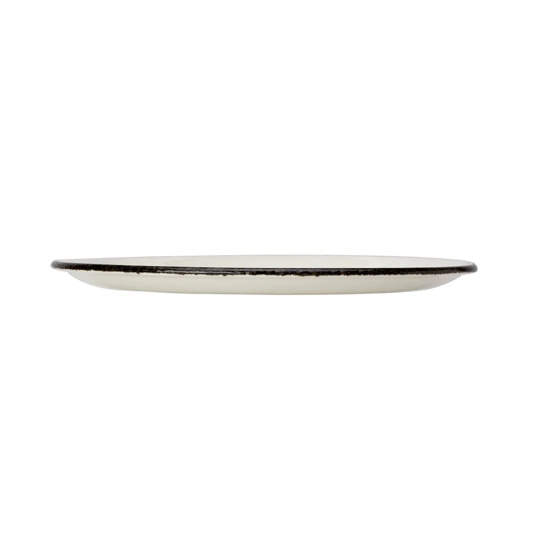 Steelite 17560544 Taste Coupe Plate, 11" Charcoal Round China Vitrified, Oven Safe to 530°F - 1 Dozen