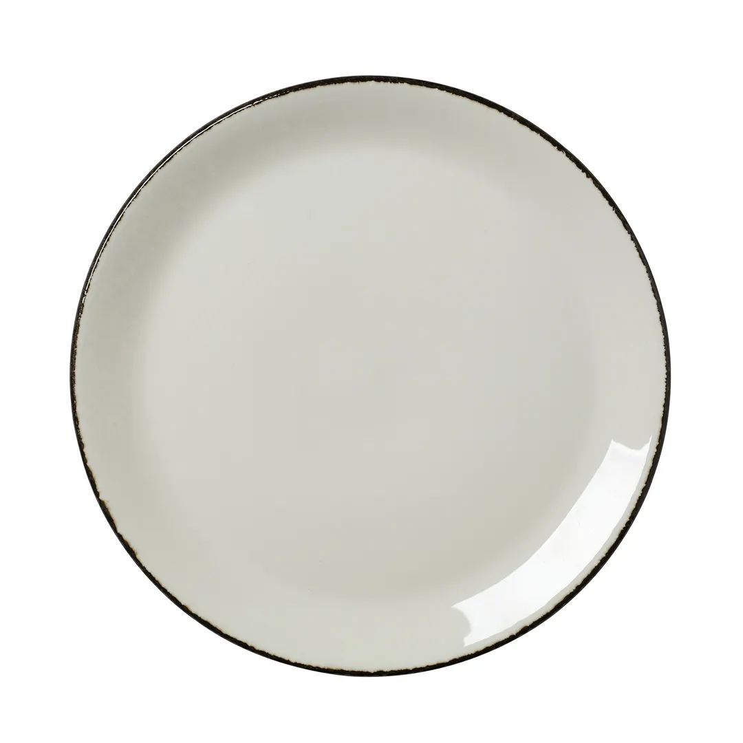 Steelite 17560544 Taste Coupe Plate, 11" Charcoal Round China Vitrified, Oven Safe to 530°F - 1 Dozen