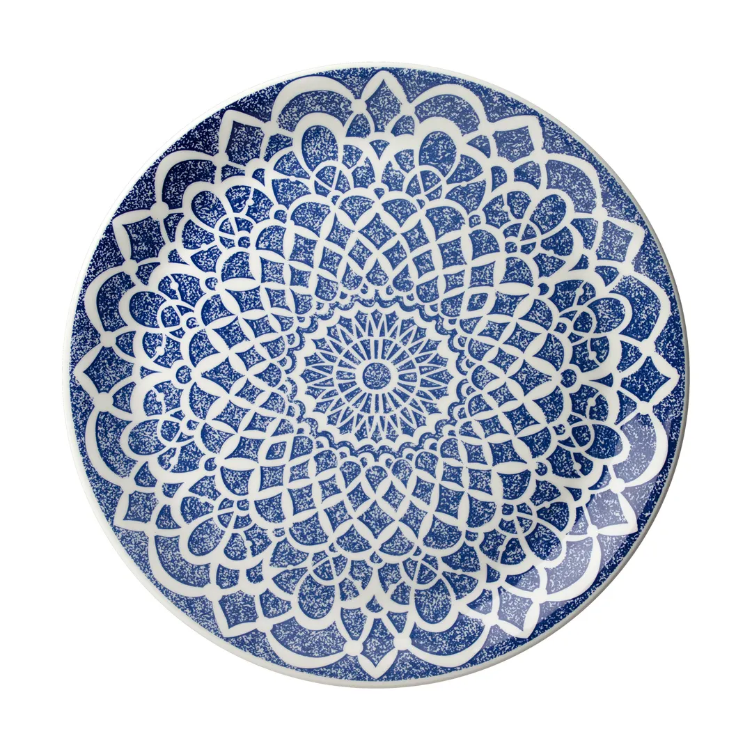 Steelite 17620565 Taste Coupe Plate, 11.75" Round Nomad Blue China, Oven Safe to 530°F - 1 Dozen