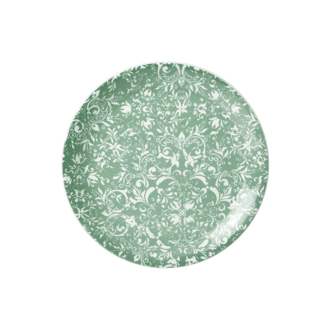 Steelite 17650567 Coupe Plate, 8" Round Legacy Teal China, Coupe Rim, Oven Safe 530°F - 1 Dozen