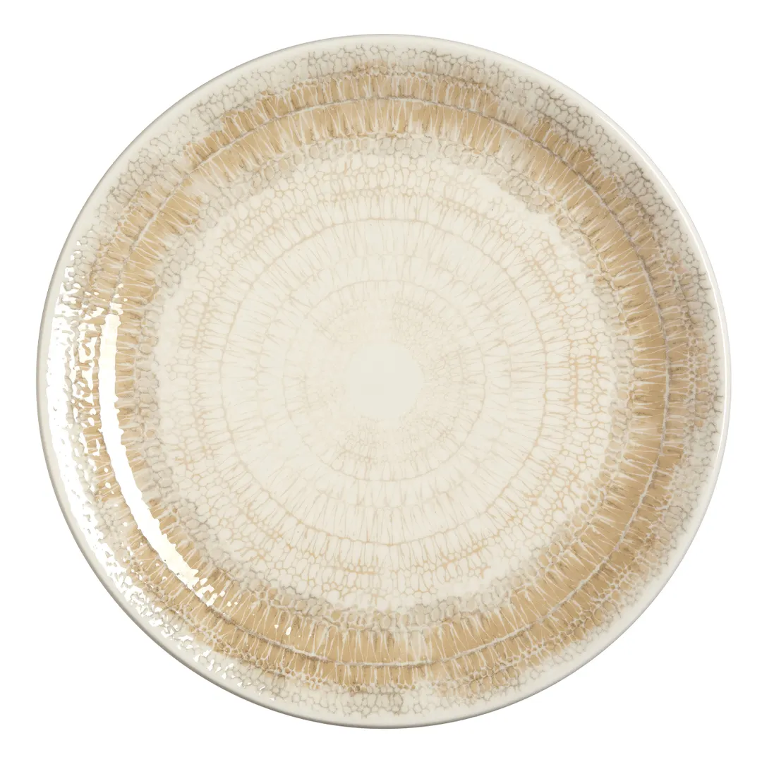 Steelite 17710544 Coupe Plate – 11" Petra Dune Round China, 24 oz, Vitrified, Coupe Rim - 1 Dozen