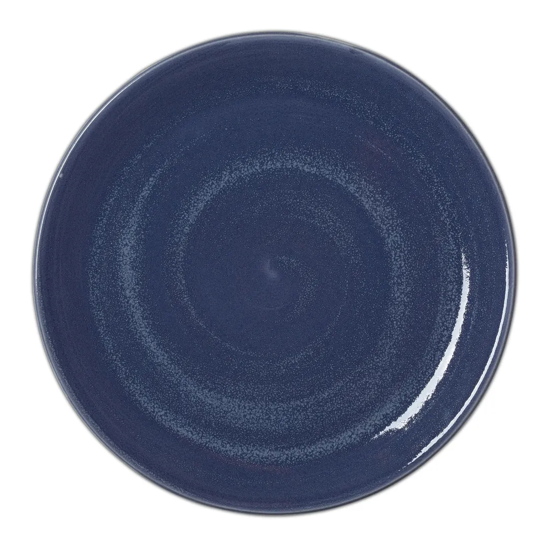 Steelite 17770544 Bluestone 11" Coupe Rim Ceramic Plate, Oven Safe to 530°F/275°C - 1 Dozen