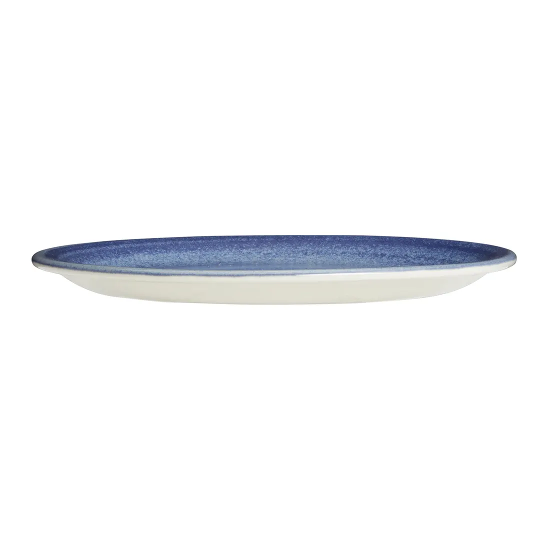 Steelite 17770567 - 8" Coupe Rim China Plate, Bluestone Finish, Ceramic, Oven Safe 530°F - 1 Dozen