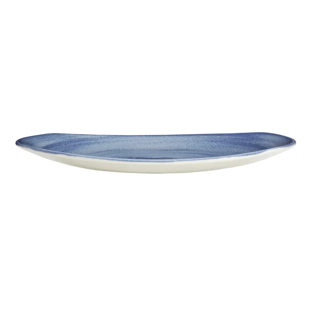 Steelite 17770579 - Bluestone Oval Spice Plate, 12" x 1.25" Ceramic, Oven Safe 530°F - 1 Dozen