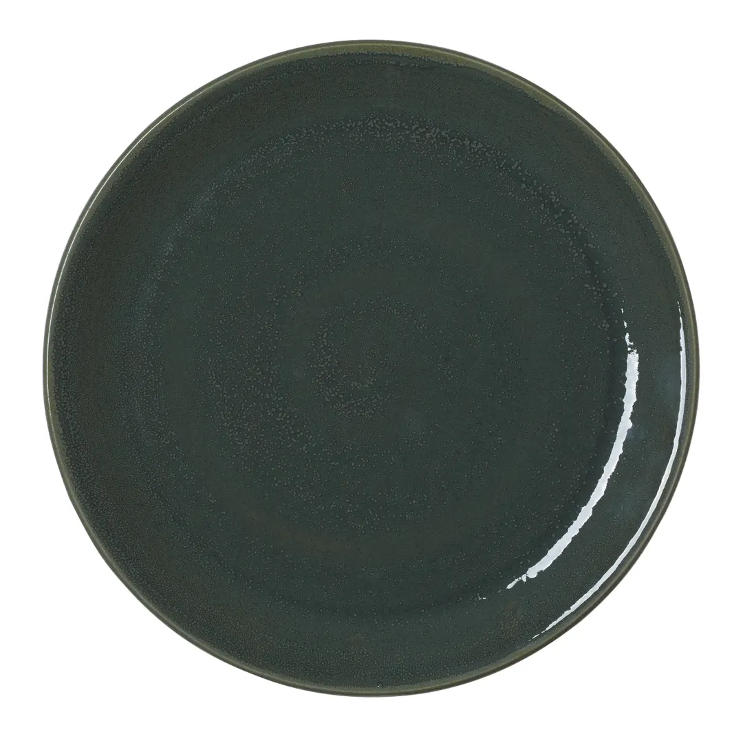 Steelite 17780544 Coupe Plate, 11.0" x 0.75" Jade Round Ceramic, Oven Safe 530°F, 1 Dozen