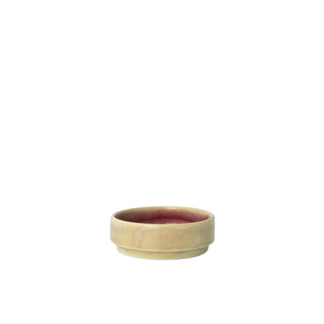 Steelite 17850471 Stacking Tray, 3" X 0.75" , 2 oz, Ceramic, Vesuvius Rose Quartz Finish - 1 Dozen