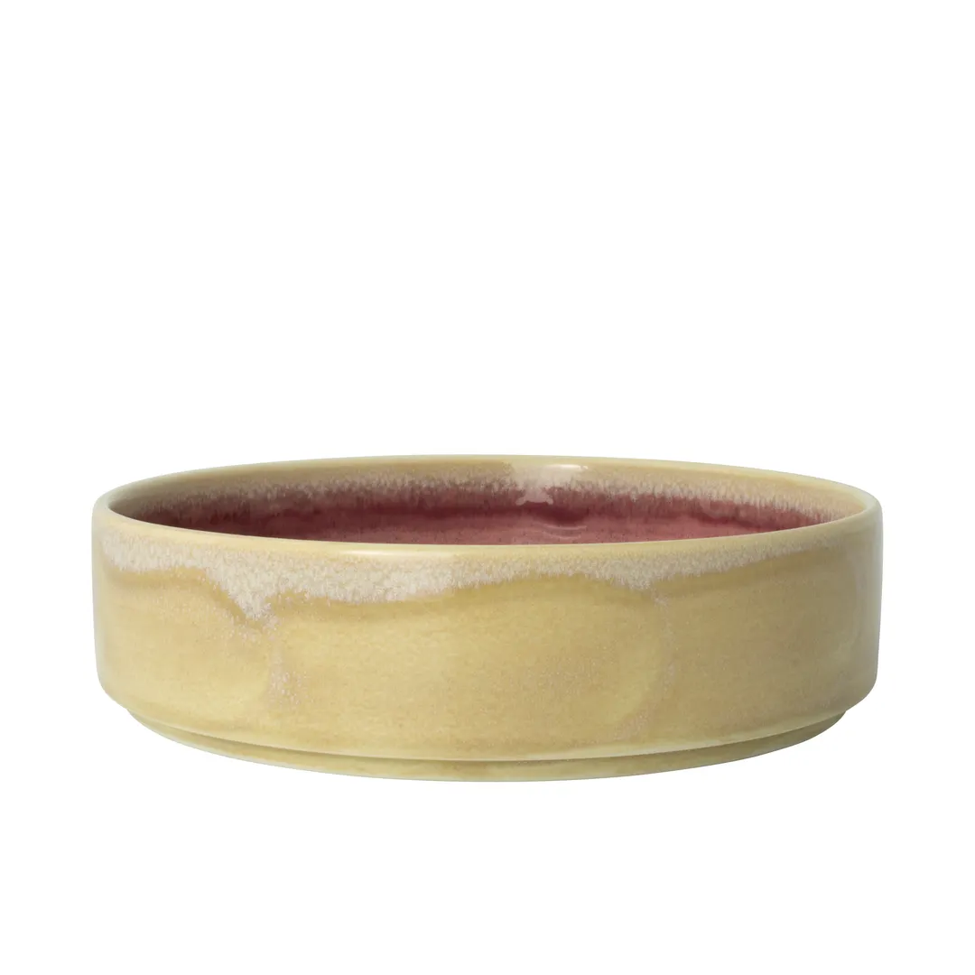 Steelite 17850559 Stacking Tray, 1.25 Qt, 8" Diameter, Rose Quartz Ceramic, Tone Glaze - 1 Dozen