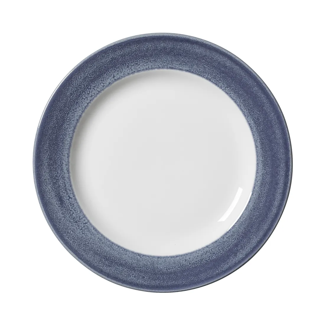 Steelite 17920813 - 10" Round Bluestone Plate, Alumina Vitrified Ceramic, 1 Dozen