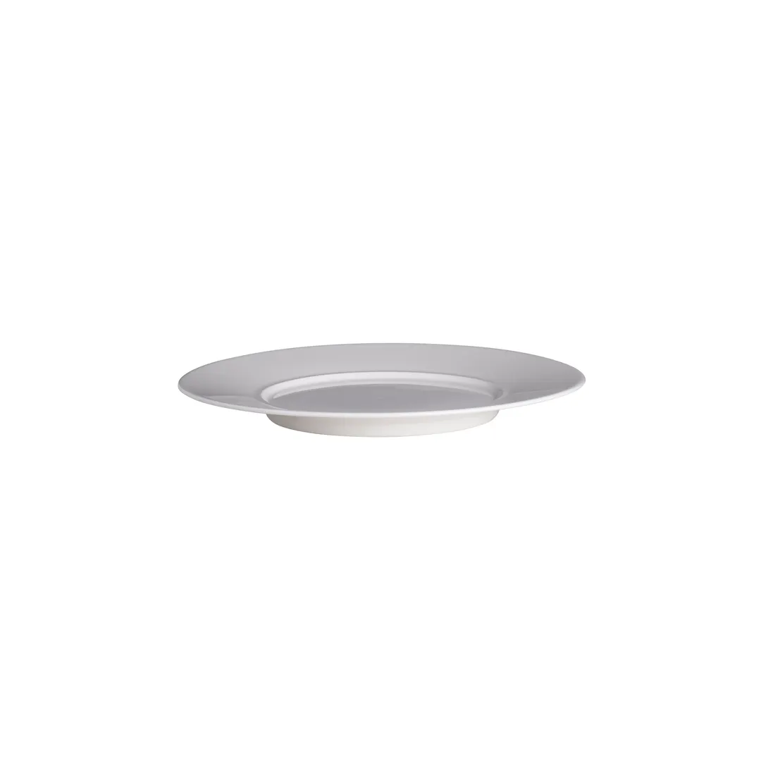 Steelite 41150ST7210 Wing Plate, 9.5" Round Bone China Plate, Signature by Rene Ozorio - 1 Dozen