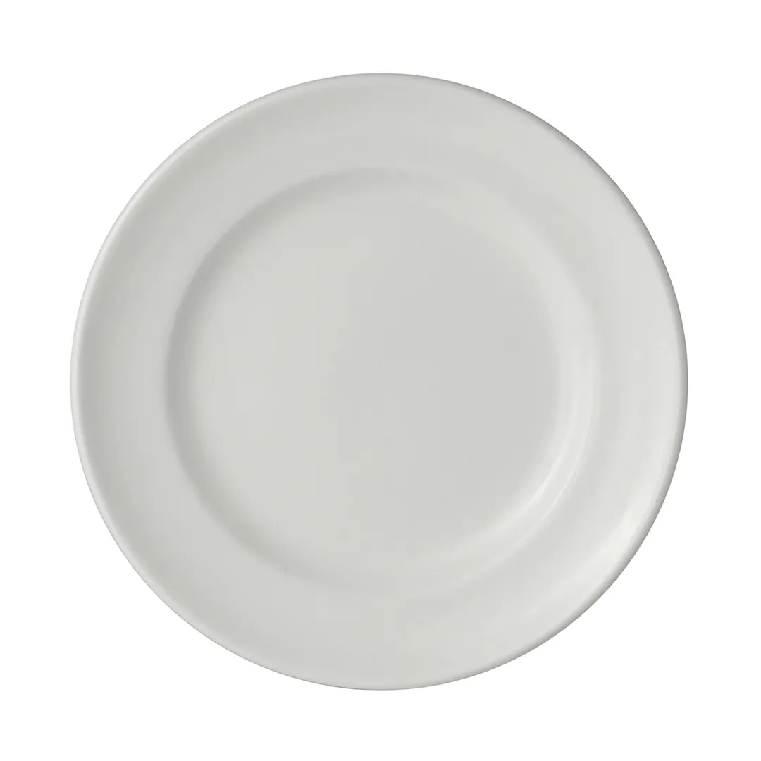 Steelite 4410RF006 Banquet Rim Plate, 6.5" Round Bone China, Medium Rim - 1 Dozen