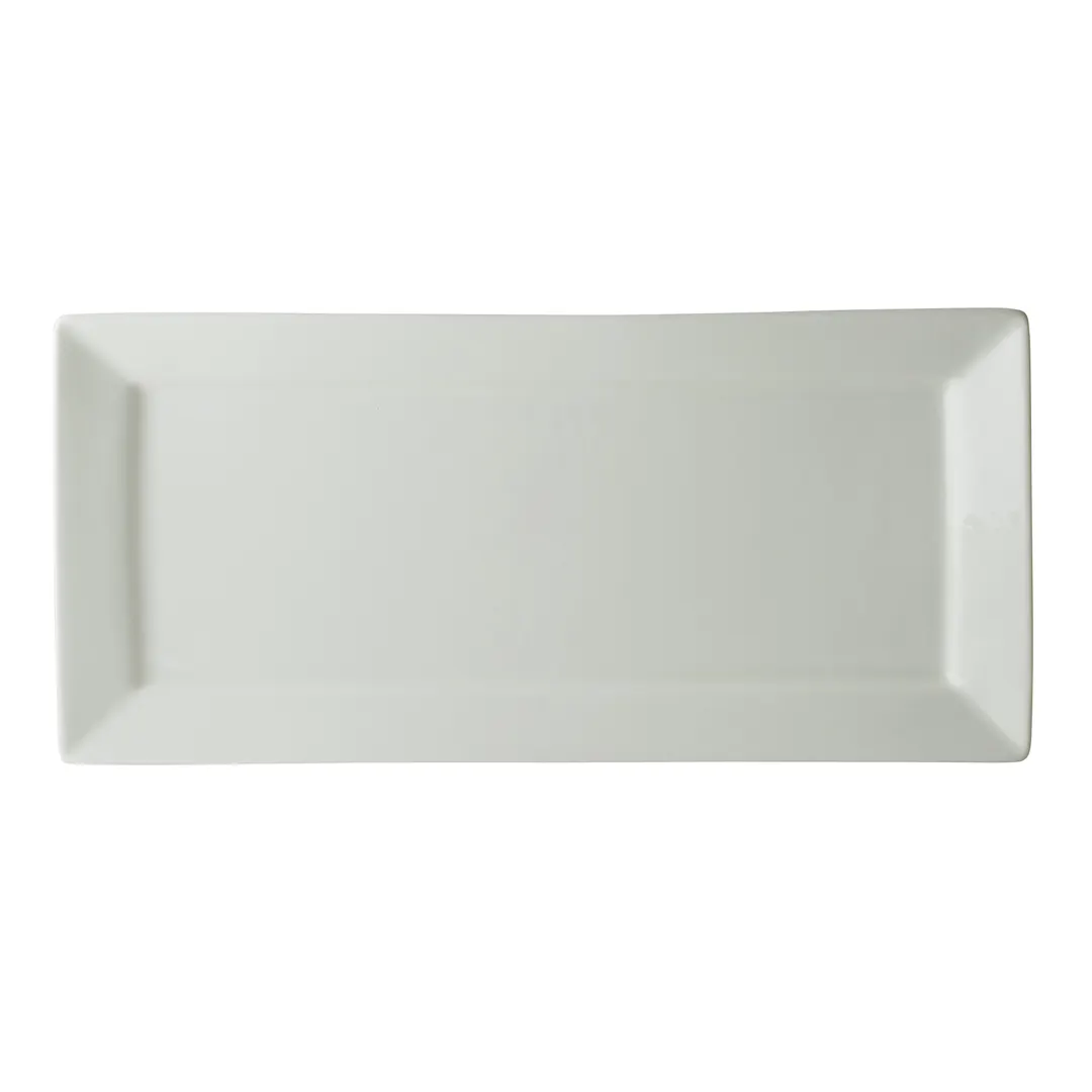 Steelite 4410RF027 Rectangle Tray, 14.5" x 7" Bone China, Rectangular Shape - 6/Case