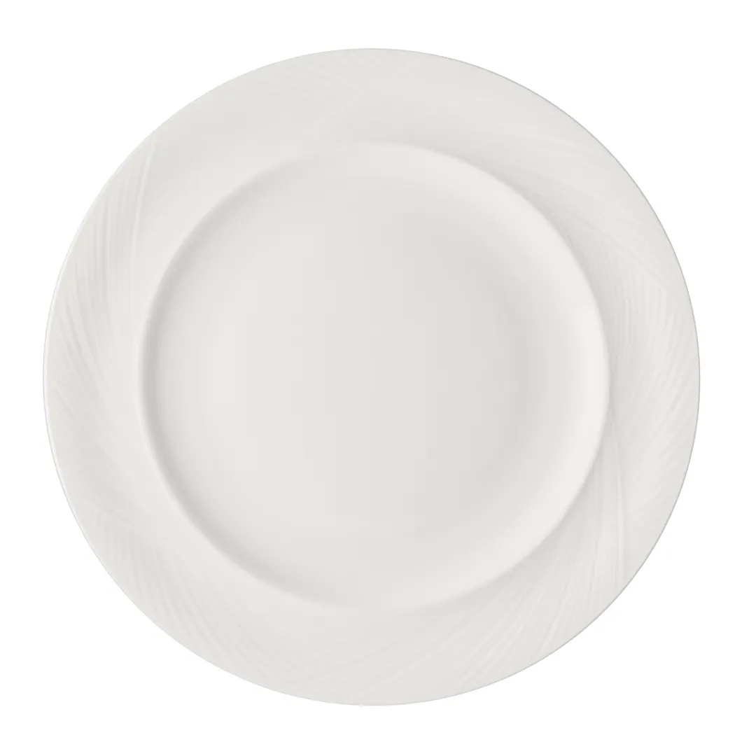 Steelite 4411RF024 Chop Plate, 12" Round Bone China Folio Design, Premium Dinnerware - 6/Case