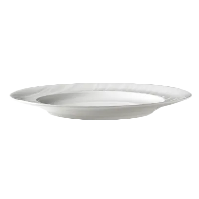Steelite 4412RF001 - Banquet Rim Plate, 11" Round Bone China, Medium Rim, Dinnerware - 1 Dozen