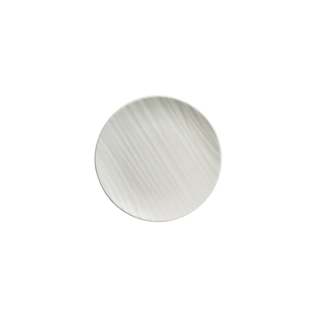 Steelite 4412RF070 - 6.375" Coupe Rim Round Bone China Plate with Ruche Folio Pattern - 24/Case