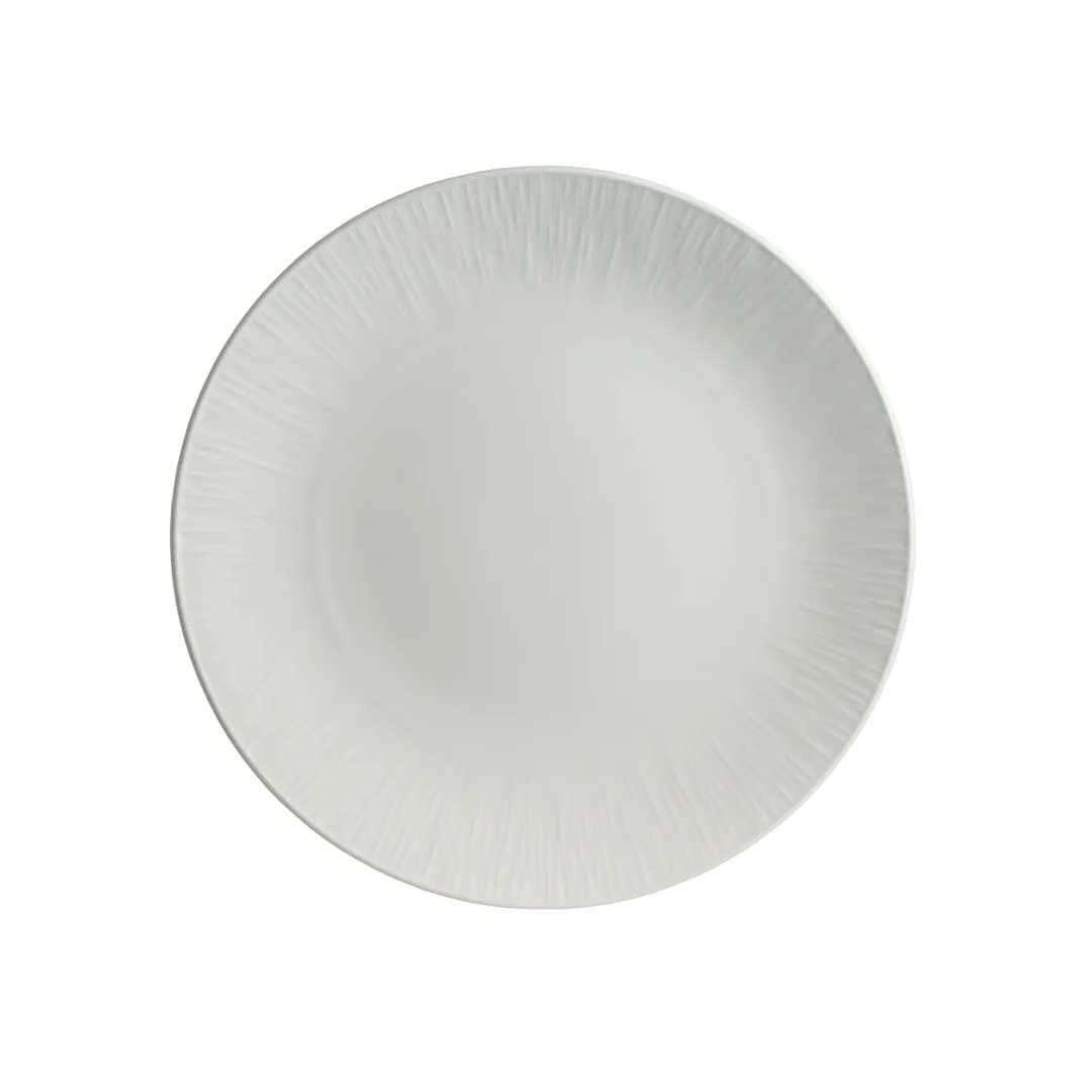 Steelite 4422RF046 - Coupe Plate, 11" Lucia Round Bone China With Coupe Rim - 1 Dozen